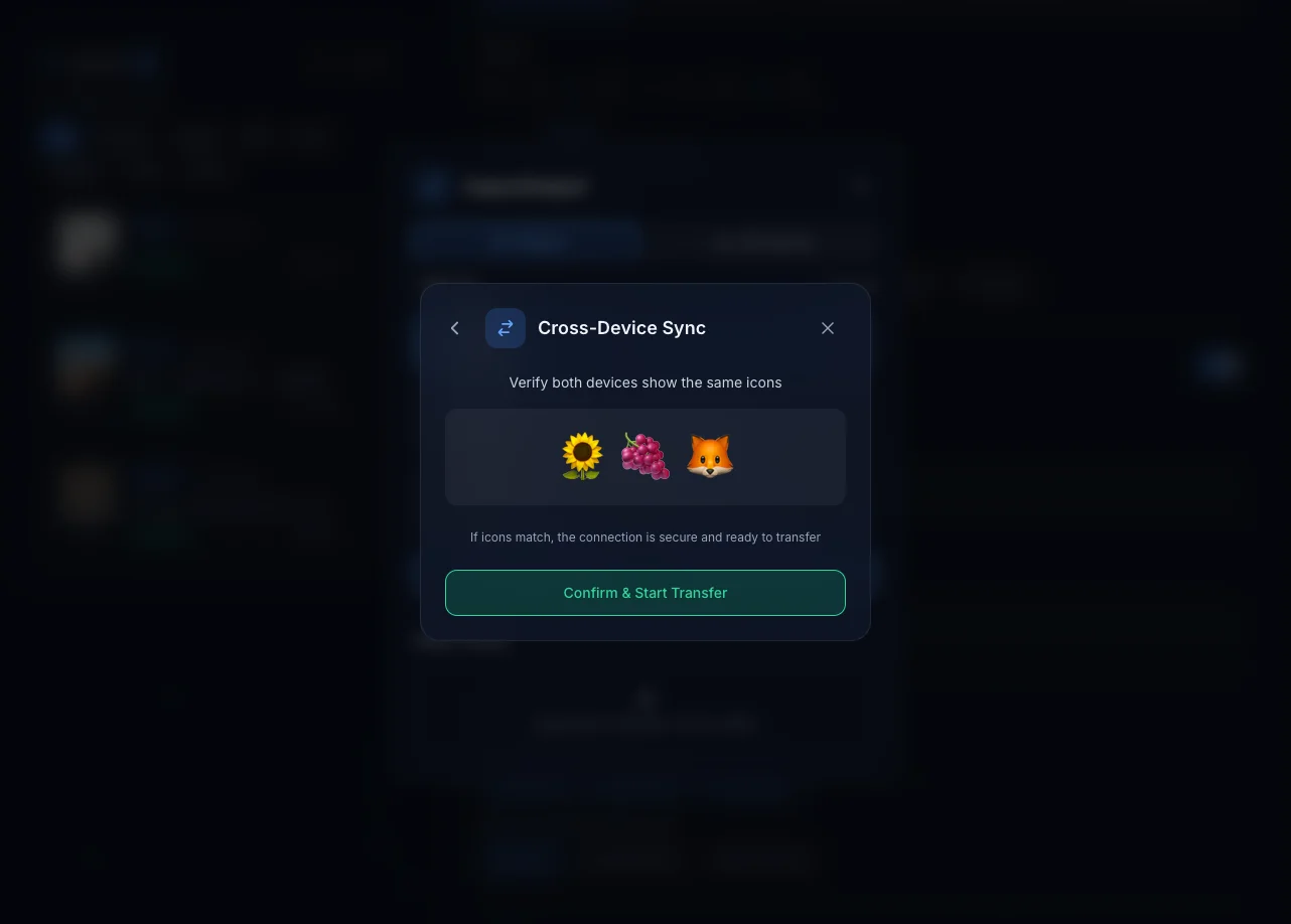 P2P Verification Screen